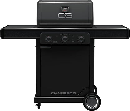 Charbroil Pro Series with Amplifire Technology 3-Burner Propane Gas Grill and Griddle Cabinet, Black - 463365124