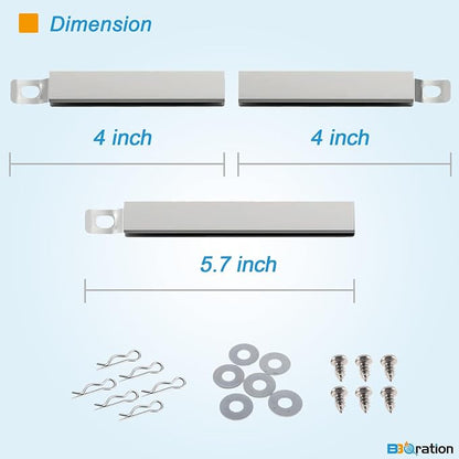 3-Pack Universal Adjustable Crossover Tubes for Charbroil | Carryover Tubes for Charbroil Kenmore and Others Most Gas Grill