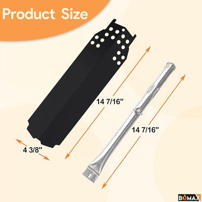 Grill Parts for Charbroil Gas2coal 463370519 463370518 463340516 463370516 466370516 for Charbroil Grill Parts, Heat Plate G553-0002-W1A Burner G421-0500-W1 for Charbroil Grill Replacement Parts