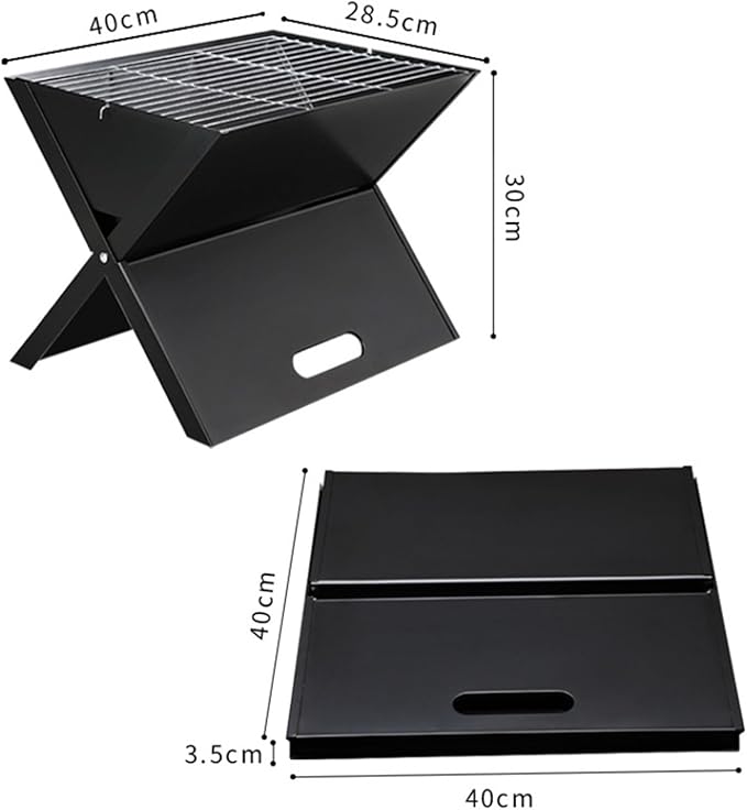 Foldable and Portable Outdoor Folding Charcoal Grill Portable Barbecue Lightweight Table For Camping Heat Resistant