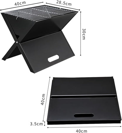 Foldable and Portable Outdoor Folding Charcoal Grill Portable Barbecue Lightweight Table For Camping Heat Resistant