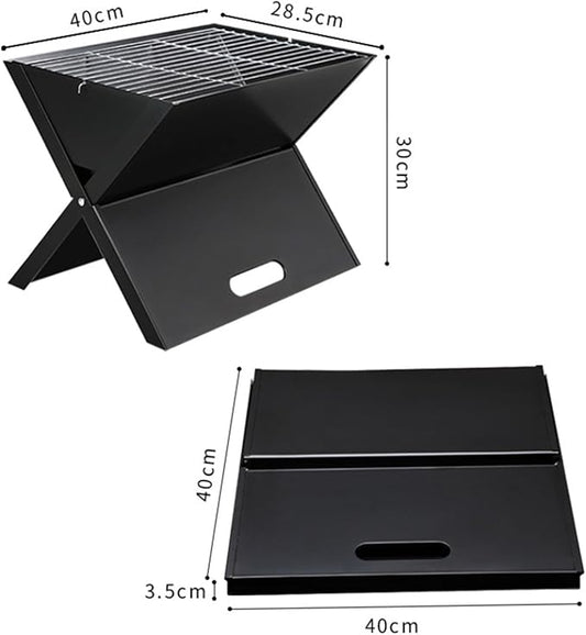 Foldable and Portable Outdoor Folding Charcoal Grill Portable Barbecue Lightweight Table For Camping Heat Resistant