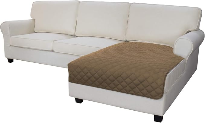 Easy-Going Sectional Couch Covers for Dogs L Shape Sofa Cover Reversible Sofa Slipcover Chaise Lounge Cover Furniture Protector Cover for Pets Dog Cat (42 x 52 inches, Camel/Camel) | Soft Sofa Slipcover For Dogs, Fits Left/Right Chaise Lounge Protector...