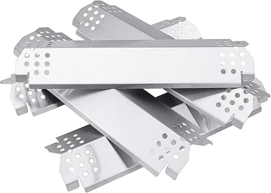 Uniflasy Heat Plates for Home Depot Nexgrill 720-0830H, 5 Burner 720-0888, 720-0896, 720-0888N, 720-0882A, 720-0882S 6 Burner 720-0896B, 720-0898 Gas Grill, Stainless Steel, Replacement Parts, 5 Pack