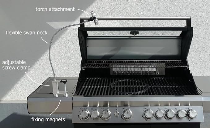 SCHWAIGER Grillleuchte 1 Strahler LED 0,5W silver