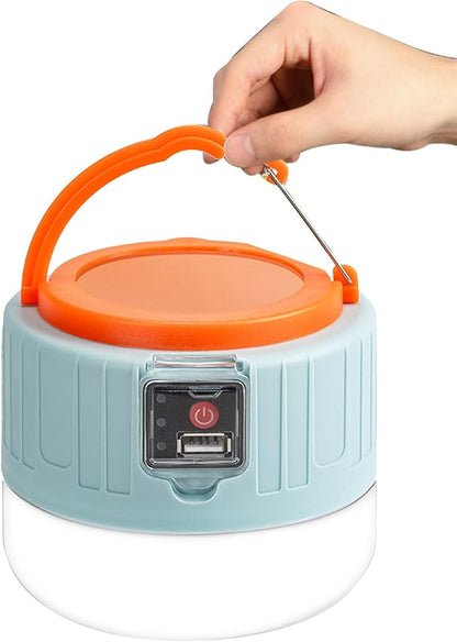 LED Tent Light Outdoor Solar Camping Light Portable Emergencies Lights for Barbecue Hiking Night Markets Portable Rechargeable for Camping