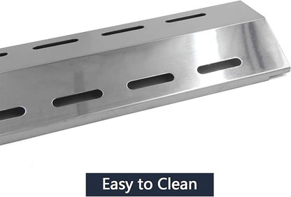 Hongso 17" Burner Tubes, 16 7/8" Heat Plates Replacement for Ducane 5 Burner 30400042, 30400043, 30557401, 30558501, 30557801, 30557501 Gas Grill Models