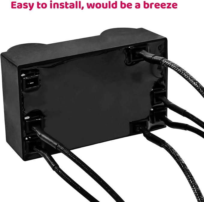 Uniflasy 5-Outlet Electronic Grill Igniter Kit Compatible with Char-Broil | for Surefire systems, 8678636P06/G511-0055-W1/G515-0030-W2, 8 wires, 2 buttons, supports 4 burners plus side burner