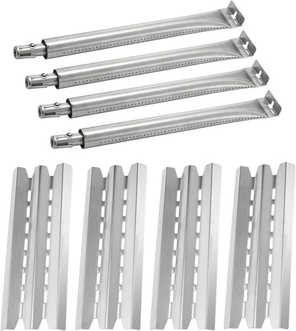Grill Replacement Parts for Broil King Baron 420 440 490 320 340 9221-64 9221-67 9235-24 9235-84 9221-14 9211-54 9215-54 4 Burner Gas Grills, 15 3/4 Inch Heat Plates and 15 13/16 Inch Burner Tubes