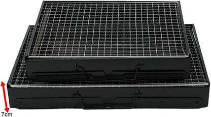 IRYZE Portable Charcoal Grill Charcoal Grill Easy to Install Barbecue Grilling Portable for Outdoor BBQ Picnic Patio Backyard BBQ Grill for Outdoor (Size : 43x29x23cm)