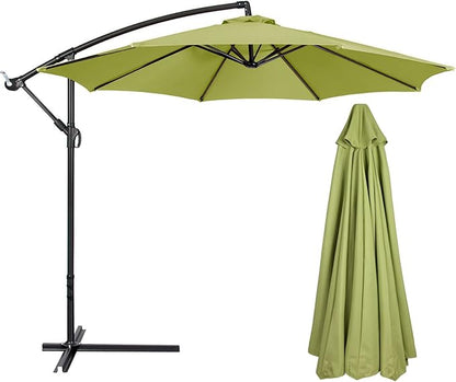 10 FT 6/8 Rib Umbrella Canopy Replacement Outdoor Market Patio Table Umbrella Strong and Thicck Canopy Cover for Backyard Garden Courtyard Swimming Pool Lawn (Canopy ONLY)