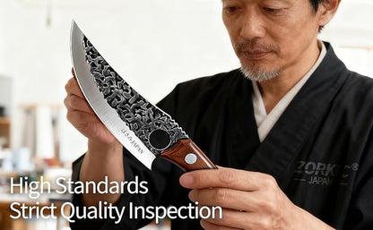 Viking Knife, Butcher Knife Set Hand Forged Boning Knives, Japanese Serbian Chef knives Kitchen Chopping for Meat Cutting Chefs Cleaver Camping Cooking, BBQ, Gifts for Men