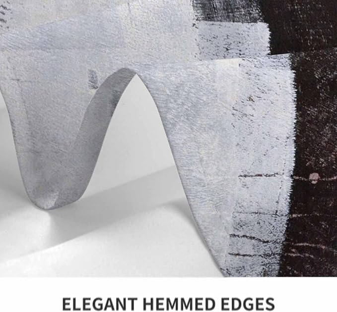 Tablecloth Black White Red Graffiti Table Cloth Rectangle Table 60 x 84 Inch Modern Classic Art Painting Rectangle Unique Creative Kitchen Decorations for Home Dinner Party