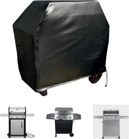Formosa Covers 56-Inch Grill Cover – Heavy-Duty Waterproof Black Vinyl BBQ Cover – Fits Weber Spirit 300 Series (E-310), Weber Q 3000/3200