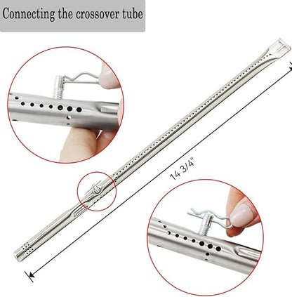 Grill Replacements for Charbroil Performance 463448021 463449021 463365021 5 Burner 463351021 463352521 4 Burner Gas Grill Igniter Stainless Steel Grill Burner Heat Plate Shield Crossover Tube