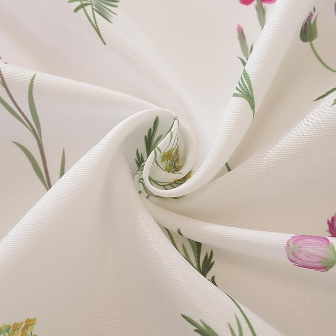 SASTYBALE Floral Tablecloth, 60 x 120 Inch Rectangle | Wildflower Print, Rectangular Table Cover, Waterproof, Stain Resistant Fabric, Summer Kitchen Dining Farmhouse Decor