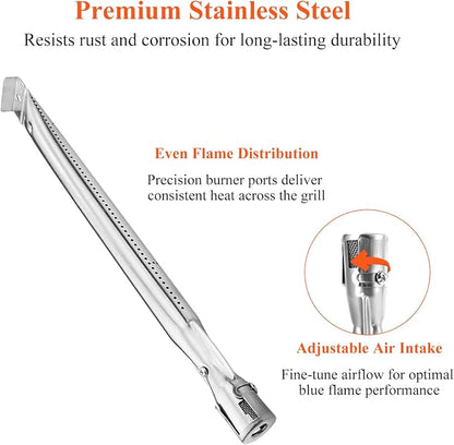Hisencn SUS304 Stainless Steel Grill Replacement Parts for Kenmore 146.34611410 146.23679310 146.10016510 146.34461410 146.16198211 146.23673310 146.16142210 146.46366610 146.1001751 146.4636561 | Stainless Steel Burner and Heat Plates for Kenmore Gas ...