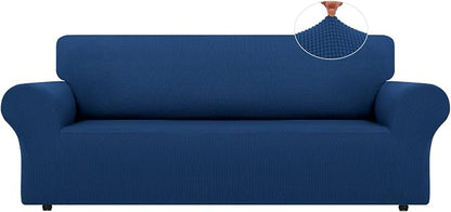 LURKA Stretch Oversized Sofa Slipcovers 1 Piece Couch Covers for 3 Cushion Couch Sofa Furniture Protector Full Sofa Covers with Elastic Bottom for Kids and Pet (X-Large,Royal Blue)