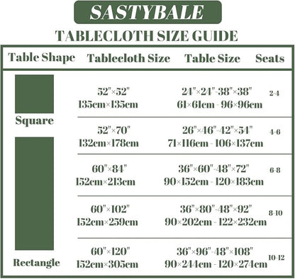 SASTYBALE Summer Lemon Tablecloth, Yellow Buffalo Plaid, 52" x 70" | Rectangle, Washable, Water Resistant, Vintage Pattern, Indoor & Outdoor Use