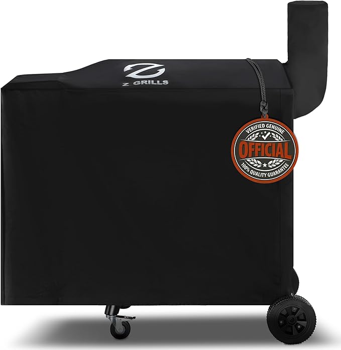 Z GRILLS Pellet Grill Cover 54 Inch | Official Genuine | Upgraded 600D Polyester Fabric, Heavy Duty, Waterproof, Weather Resistant Full Length Grill Cover for 700 Series Pellet Smoker