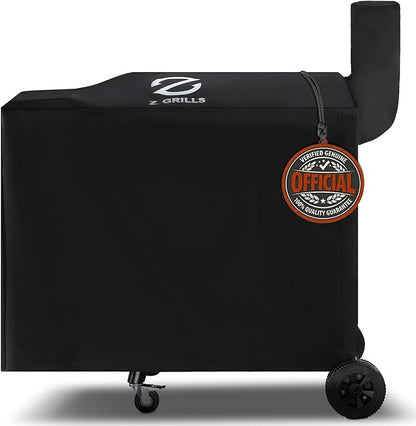 Z GRILLS Pellet Grill Cover 54 Inch | Official Genuine | Upgraded 600D Polyester Fabric, Heavy Duty, Waterproof, Weather Resistant Full Length Grill Cover for 700 Series Pellet Smoker