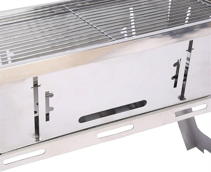 Foldable and Portable Portable Charcoal Grill Stainless Steels BBQ For Garden Outdoor Cooking Camping Heat Resistant