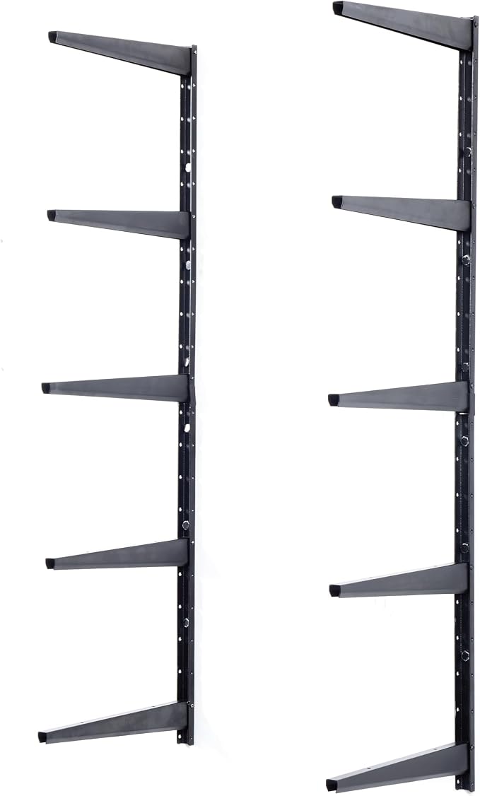 Delta Minimalistic Black Shelf Brackets Cycle, Set of 10 Fully Adjustable 12-inch Heavy Duty Shelf Brackets, Holds Up to 480 lbs, Modern Shelf Bracket for Wood Shelves