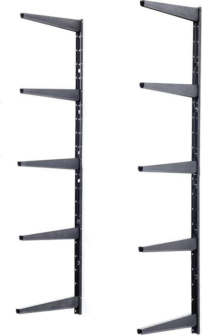 Delta Minimalistic Black Shelf Brackets Cycle, Set of 10 Fully Adjustable 12-inch Heavy Duty Shelf Brackets, Holds Up to 480 lbs, Modern Shelf Bracket for Wood Shelves