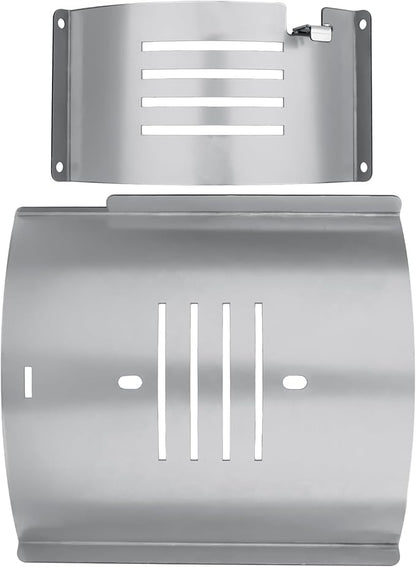 Flame Broiler Kit for Pit Boss Pro Series II Tabletop Portable 150 Pellet Grills with Slide Cover and Bottom, Heat Diffuser Replacement Parts 31971 for Pit Boss Mahogany PB150PPS Table Top Grill