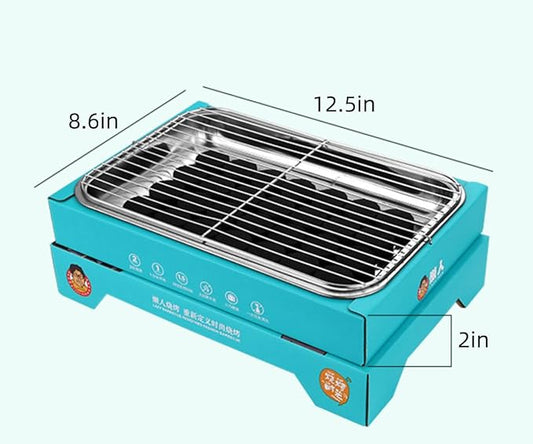 Disposable Charcoal Grill On，Portable，Easy To Light, Great for Camping, Gift for Christmas Xmas 1 piece