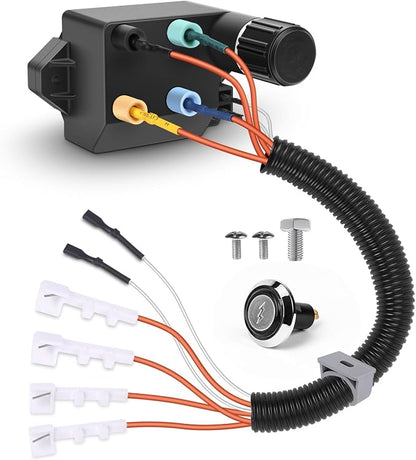 Uniflasy 66355 4-Outlet Grill Igniter Compatible with Weber Genesis II | Push-button kit for 410/210 models 2017+, fits E-410, SE-410, LX410 & E-210