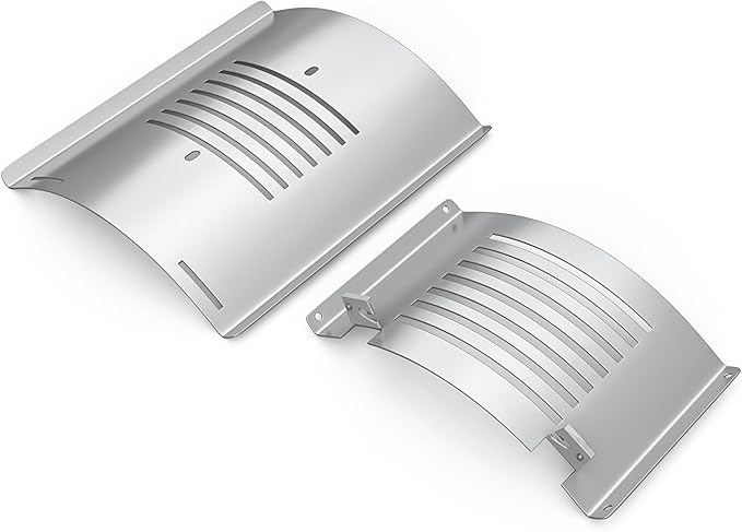 Flame Broiler Kit for Pit Boss Platinum KC Combo Charleston 1020 Pellet Smoker Grills Heat Deflector Diffuser for PB1285KC PB1020NX, Includes 60355 Flame Broiler Main Plate and 31141 Slide Cover