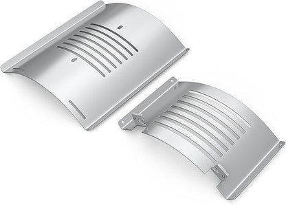 Flame Broiler Kit for Pit Boss Platinum KC Combo Charleston 1020 Pellet Smoker Grills Heat Deflector Diffuser for PB1285KC PB1020NX, Includes 60355 Flame Broiler Main Plate and 31141 Slide Cover