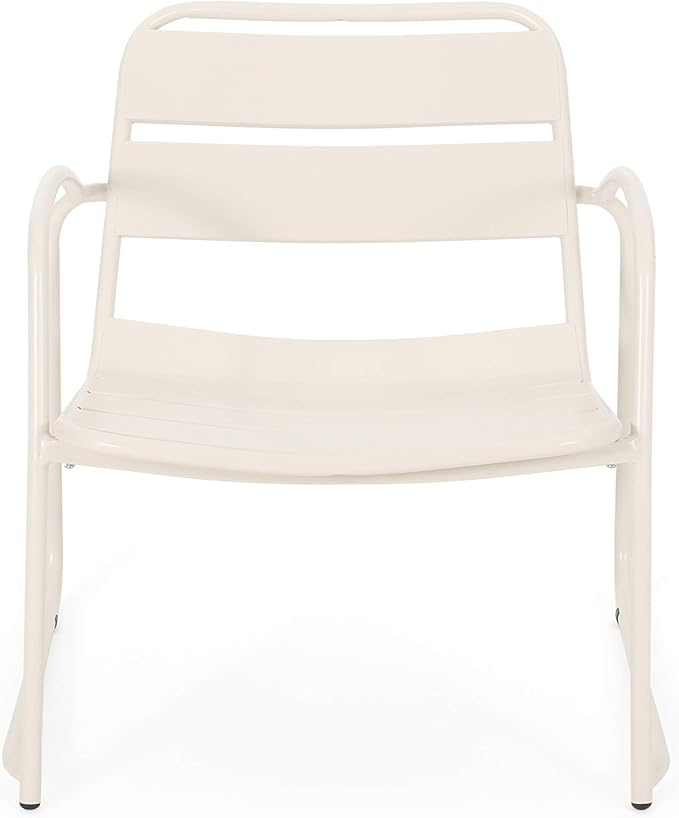 Christopher Knight Home Cowan Outdoor Dining Chair (Set of 2), Matte White