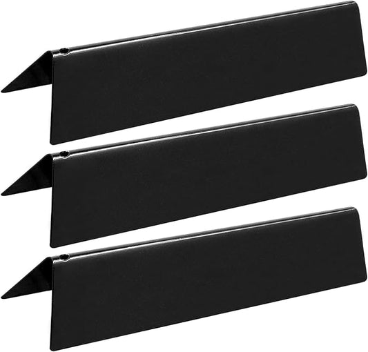 Unicook 7635 15.3 Inch Flavorizer Bars for Weber Spirit I & II 200 Series, Spirit E/S 210 and 220 Grills, Porcelain Grill Heat Plate Replacement Parts for Weber GS4 Grill Parts, Burner Covers 3 Pack