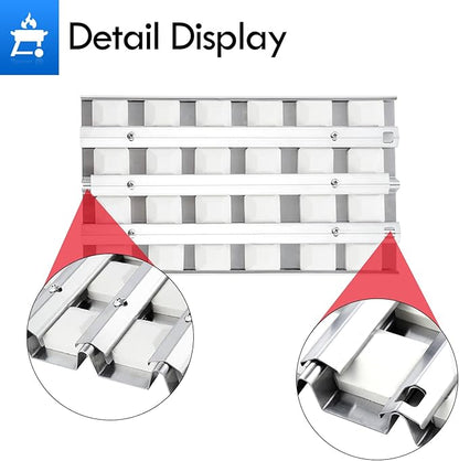 814554 S21759Y Ceramic Briquette Tray Replacement Parts for Wolf 36in Built in Grill Parts Twin Eagles Briquettes OG36 LP NG TEBQ36R-B TEBQ36G-B Briquette Tray Bricks with Heat Plates Rack