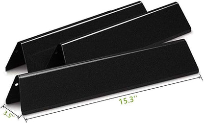 Hongso 69785 Burner Tubes Kit, 15.3" Flavorizer Bars 7635 67045, Replacement Parts for Weber Spirit 2 Burner 200 Series I & II E210 S210 E215 E220 S220, Weber II GS4 Gas Grills (with Up Front Controls