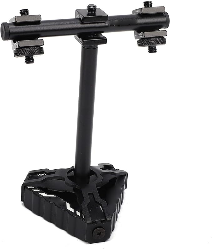 RiToEasysports Camping Light Stand Aluminum Alloy Portable Camping Lamp Holder Triangular Base Stable Setup for Tent Backyard BBQ Picnic Hiking