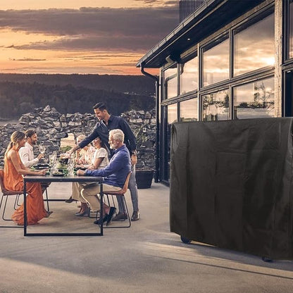Patio Prep Table Cover Compatible with 35in/55in Keter Unity XL Portable Outdoor Table/ Rolling Mobile Kitchen Island Bar Cart Storage Cabinet Cover Waterproof Grill Accessories Covers