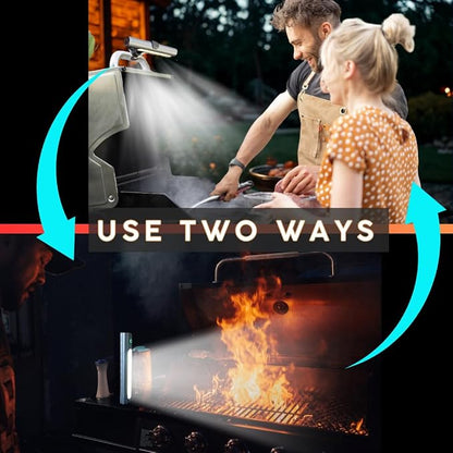 Barbecue BBQ Magnetic Grill Light, 360 Rotation, 2000MAH Rechargeable, Multi-Mount System for Outdoor Grill, Griddle, Cooking Use