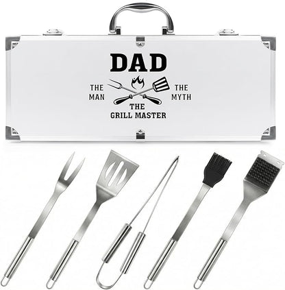 Dad Gifts for Fathers Day - Dad Birthday Present from Daughter, Heavy Duty BBQ Grilling Accessories Kit for Outdoor Grill - Ideal Gifts for Fathers Day