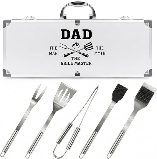 Dad Gifts for Fathers Day - Dad Birthday Present from Daughter, Heavy Duty BBQ Grilling Accessories Kit for Outdoor Grill - Ideal Gifts for Fathers Day