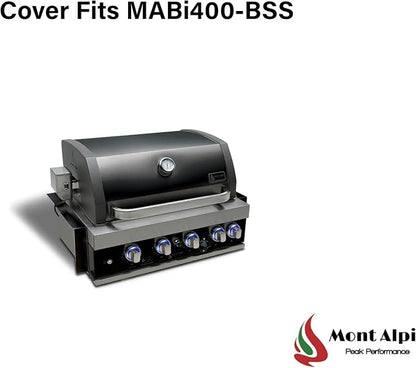Mont Alpi 32 inch Heavy Duty All Weather Waterproof Grill Top Cover for MABi400 Built-in Stainless Steel Barbecue Outdoor Gas Grill