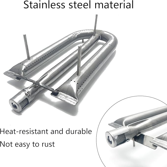 Heavey-Duty Stainless Steel 3-Piece Burner Replacement Parts for AOG, American Outdoor 24NB 24NG 24NP 24PC 30NB 30PC 36NB 36PC Gas Grills 14.5" x 6.25"