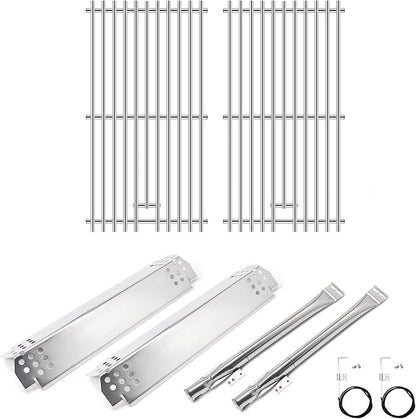 Replacement Parts for Nexgrill 720-0864M, 2 Pack Heat Shields, Grill Burners and Ignitor, Grill Grates for Nexgrill Evolution 720-0864M 2-Burner Gas Grill
