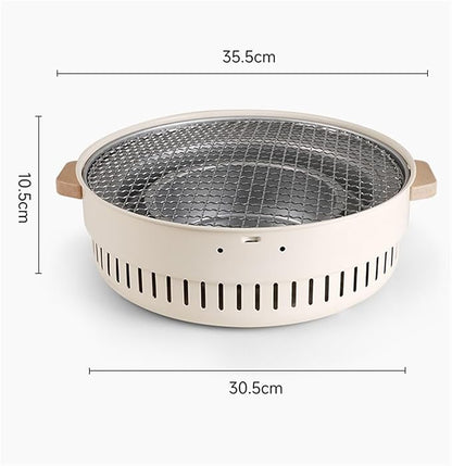 Portable Charcoal Grill Portable Barbecue Grill Iron Charcoal Grill for Outdoor Campping Beach Party BBQ Grill for Outdoor