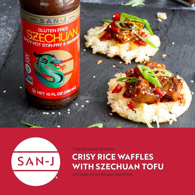 San-J - Spicy Gluten Free Szechuan Sauce - Non-GMO - 64 oz. Container