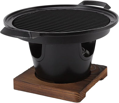 Zerodis Small Tabletop BBQ Grill - Mini Korean Family Barbecue Stove, Portable Smokeless Charcoal Grill for One Person, Indoor Use