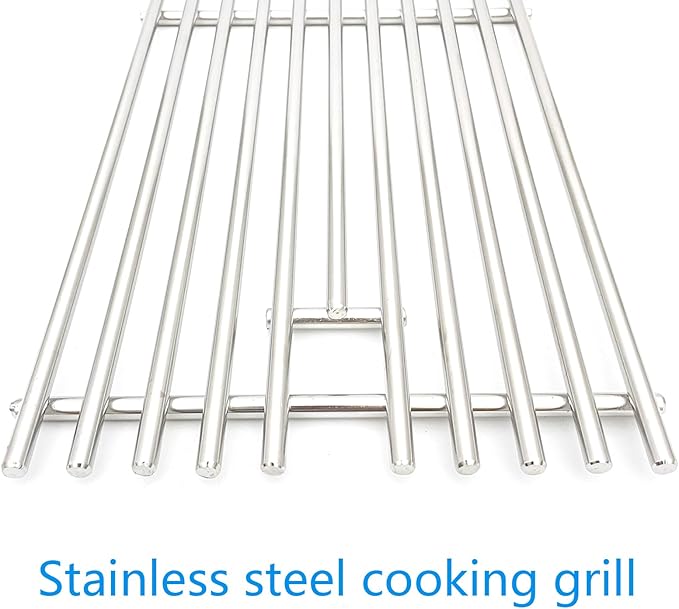 19-1/4" Stainless Steel 5 Cooking Grates Replacement Parts for Bull Angus 40" Grill 57568 57569 57568CE 57568AGA 57569CE Brahma Lion Premium L90000 57569CE 57569CE And Cal Flame Gas Grill 16517
