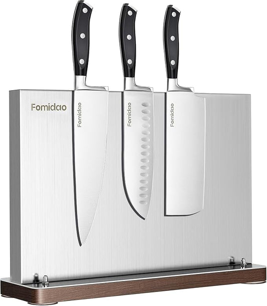 4PSC Knife Block Set With Magnetic Knife Block Holder, Ultra-Sharp Japanese Kitchen Knife Set, High-carbon Steel Chef Knife Sets With Full Tang Handle Design